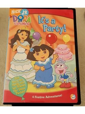 Dora The Explorer It’s A Party [ DVD 4 Festive Episodes ] Nickelodeon Nick Jr.